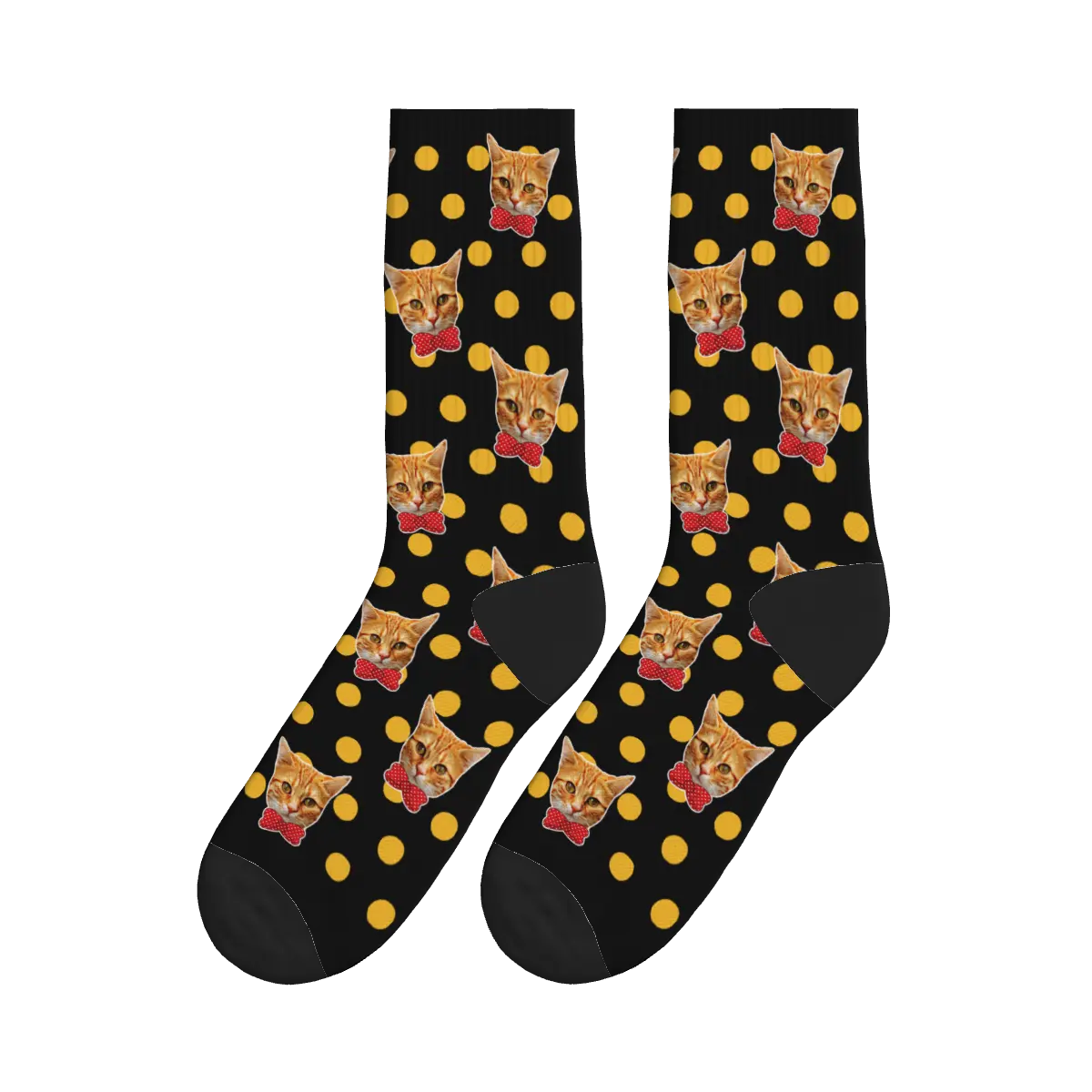 Cats in Bow Ties Pattern Socks