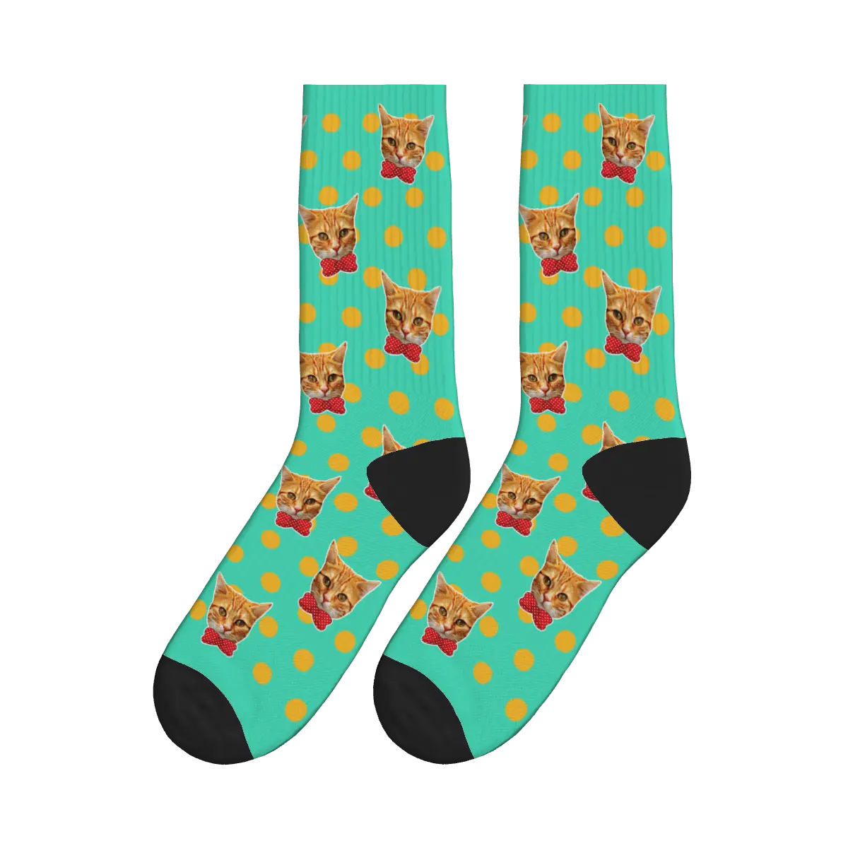 Cats in Bow Ties Pattern Socks