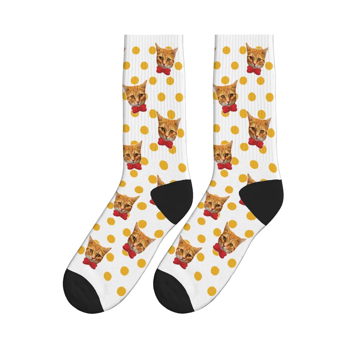 Cats in Bow Ties Pattern Socks