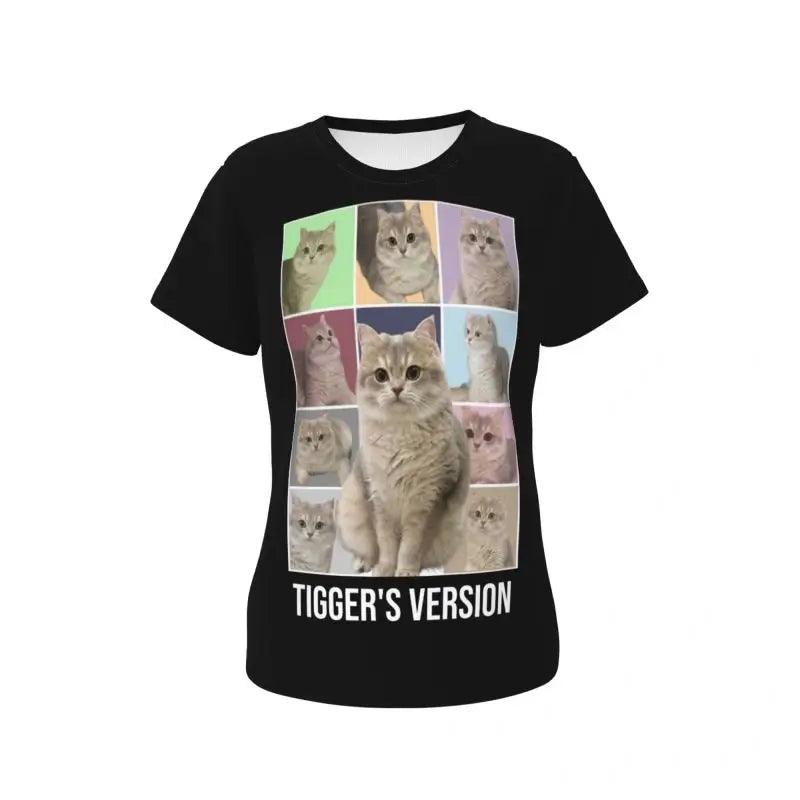 Custom Cat Shirt With Cat Photos And Name - Black / S