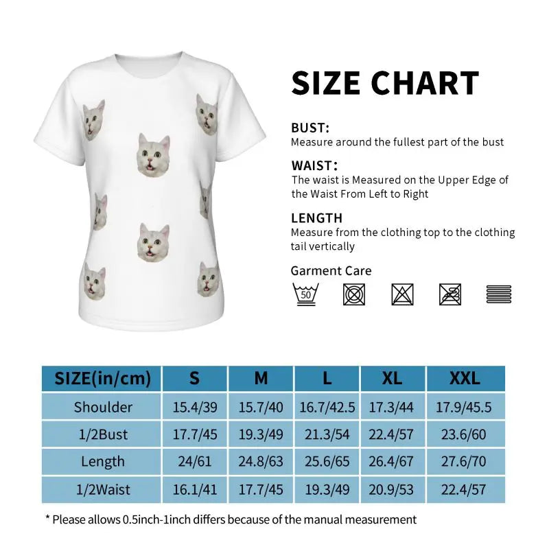 Your Cat Faces T-Shirt - Women