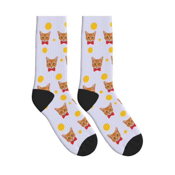 Cats in Bow Ties Pattern Socks