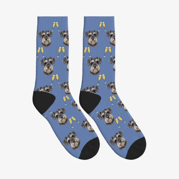 Champagne Dog Face Socks