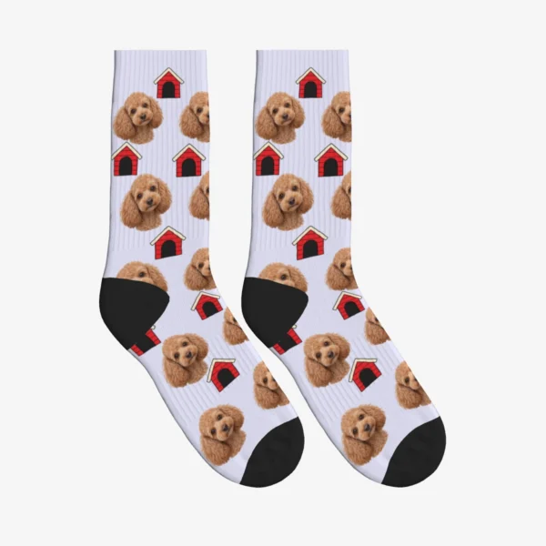 Doghouse Dog Face Socks