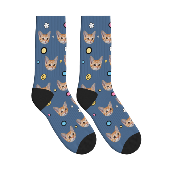Cats, Smiles & Flowers Socks