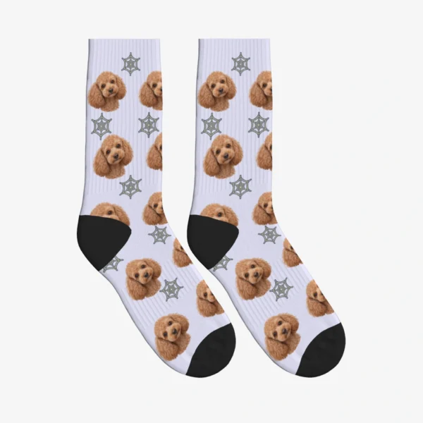 Spiderwebs Dog Face Socks