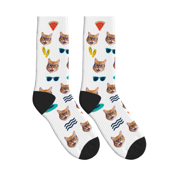 Cool Cat Summer Vibes Socks