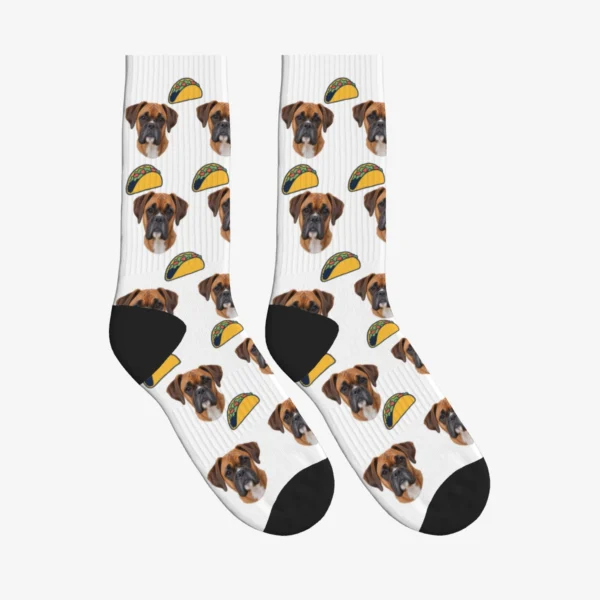 Tacos Dog Face Socks