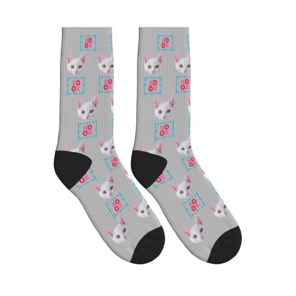 XOXO & Cats Pattern Socks